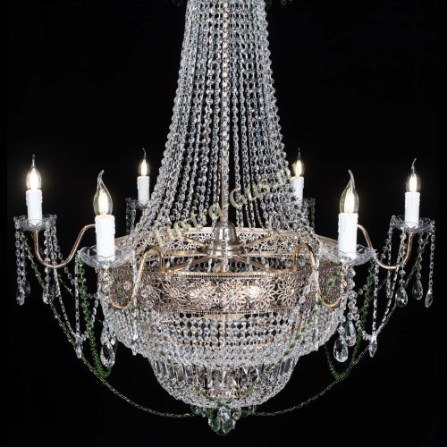 Люстра Елизавета Восток зеленая в Самаре Гусь Хрустальный