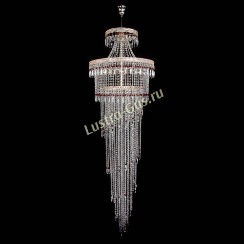 Люстра Флоренция Водопад №8 красная в Самаре Гусь Хрустальный