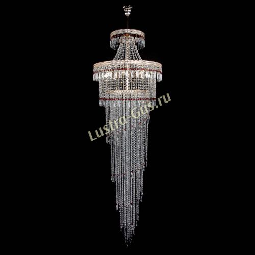 Люстра Флоренция Водопад №8 красная в Самаре Гусь Хрустальный