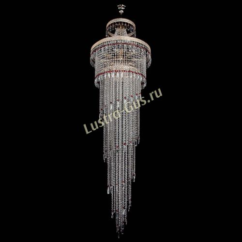 Люстра Флоренция Водопад №8 красная в Самаре Гусь Хрустальный