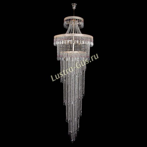 Люстра Флоренция Водопад №8 розовая в Самаре Гусь Хрустальный