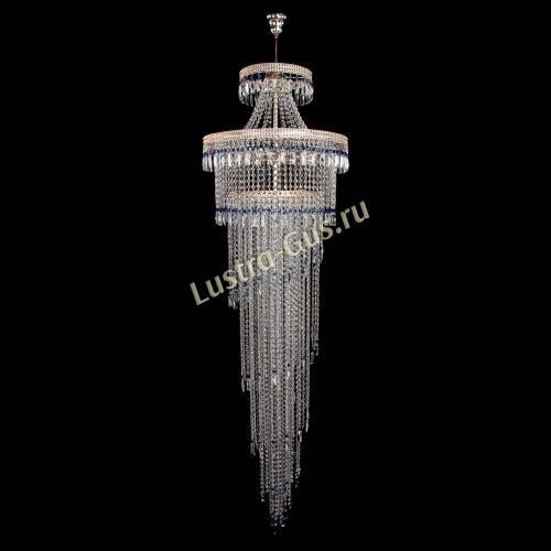 Люстра Флоренция Водопад №8 синяя в Самаре Гусь Хрустальный