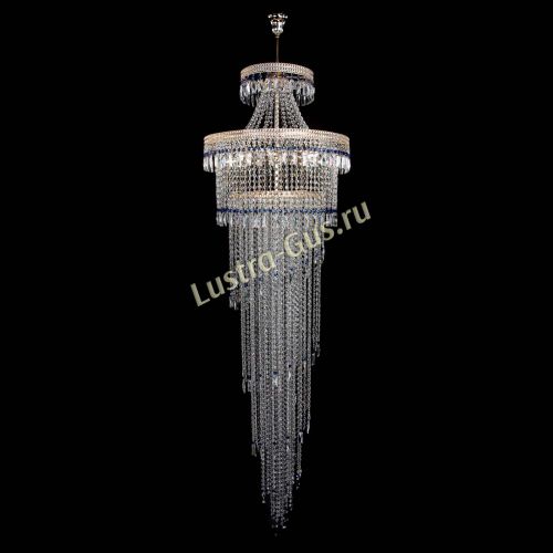 Люстра Флоренция Водопад №8 синяя в Самаре Гусь Хрустальный