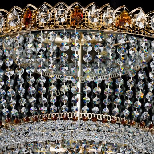 Большая люстра Хрустальный Каскад Дворцовый чайный в Самаре Гусь Хрустальный