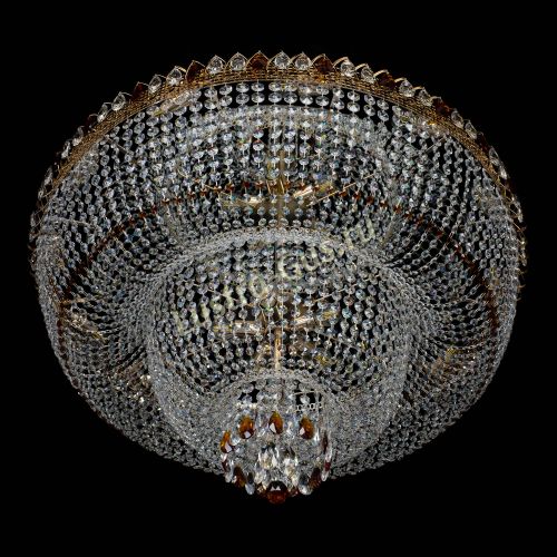 Большая люстра Хрустальный Каскад Дворцовый чайный в Самаре Гусь Хрустальный