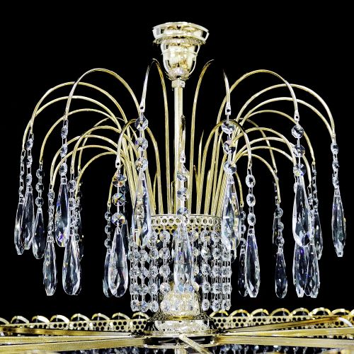 Люстра Хрустальный Каскад №12 Королевский в Самаре Гусь Хрустальный