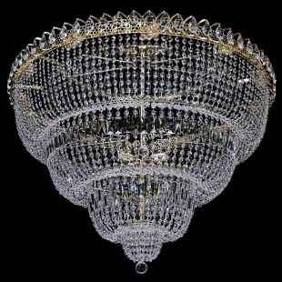Потолочная люстра Хрустальный Каскад №17 3 яруса