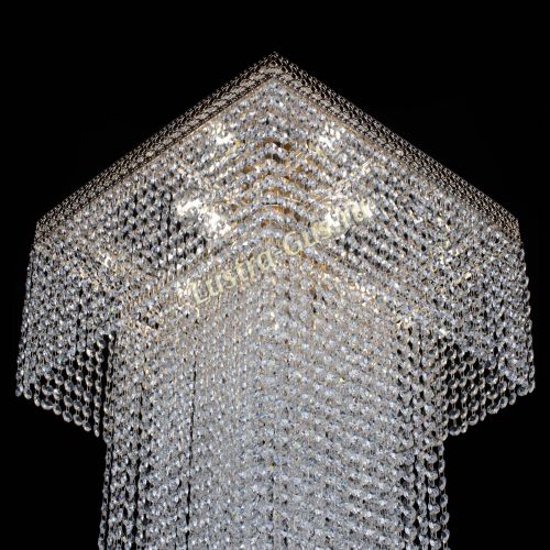 Люстра Колонна Квадрат Длинный в Самаре Гусь Хрустальный