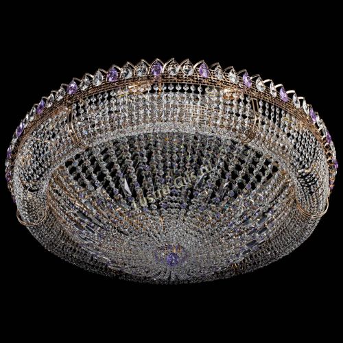 Люстра Кольцо Классика №12 фиолетовая в Самаре Гусь Хрустальный