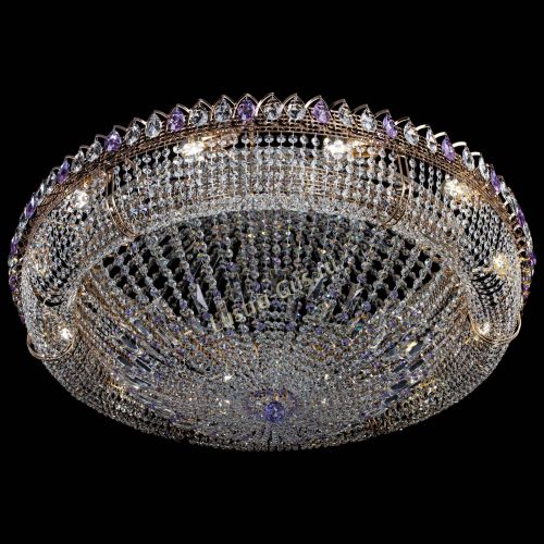 Люстра Кольцо Классика №12 фиолетовая в Самаре Гусь Хрустальный