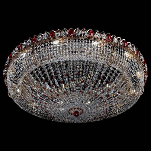 Люстра Кольцо Классика №12 красная в Самаре Гусь Хрустальный