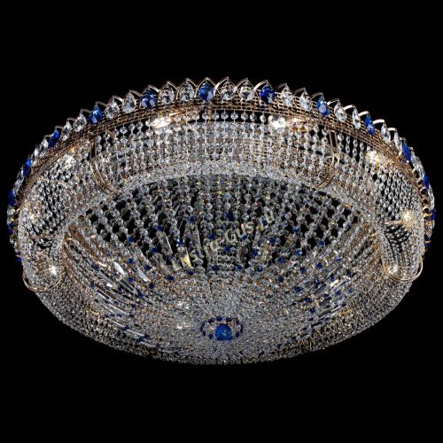 Люстра Кольцо Классика №12 синяя в Самаре Гусь Хрустальный