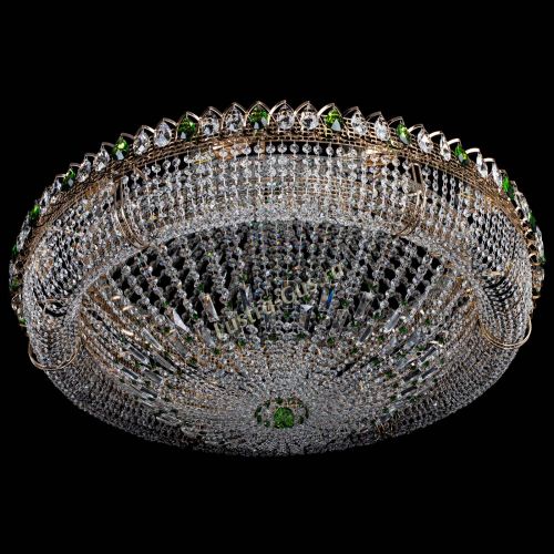 Люстра Кольцо Классика №12 зеленая в Самаре Гусь Хрустальный