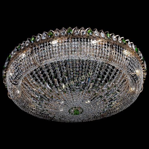 Люстра Кольцо Классика №12 зеленая в Самаре Гусь Хрустальный