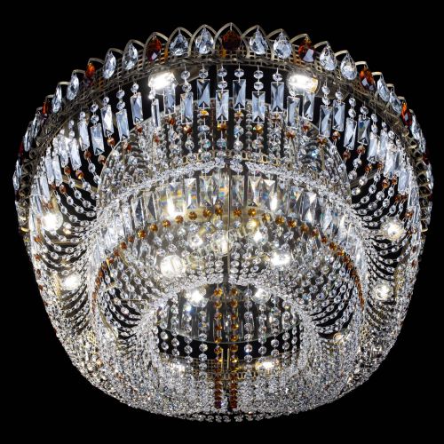 Люстра Кольцо Овал №17 под бронзу чайная в Самаре Гусь Хрустальный