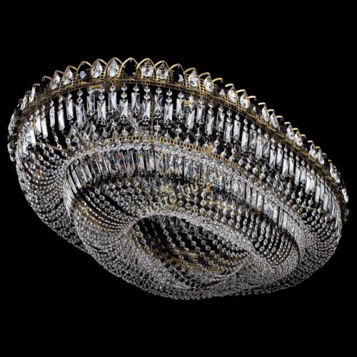 Люстра Кольцо Овал №17 под бронзу черная в Самаре Гусь Хрустальный