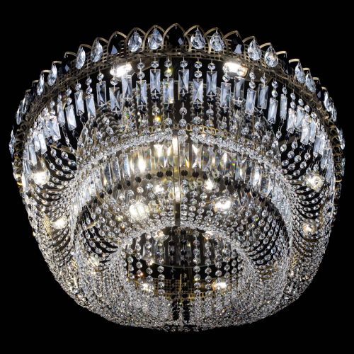 Люстра Кольцо Овал №17 под бронзу черная в Самаре Гусь Хрустальный