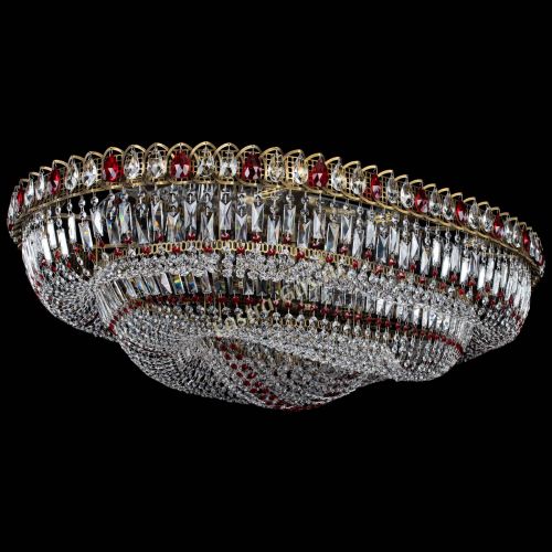 Люстра Кольцо Овал №17 под бронзу красная в Самаре Гусь Хрустальный