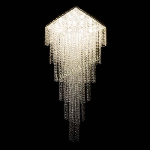 Люстра Квадрат Каскад №8 в Самаре Гусь Хрустальный