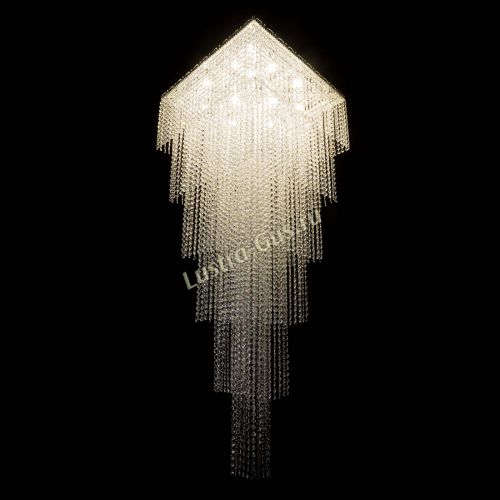 Люстра Квадрат Каскад №8 в Самаре Гусь Хрустальный