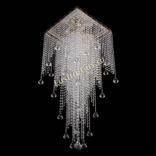Люстра Квадрат Водопад с конусами в Самаре Гусь Хрустальный
