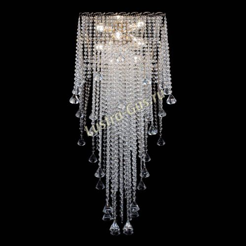 Люстра Квадрат Водопад с конусами в Самаре Гусь Хрустальный