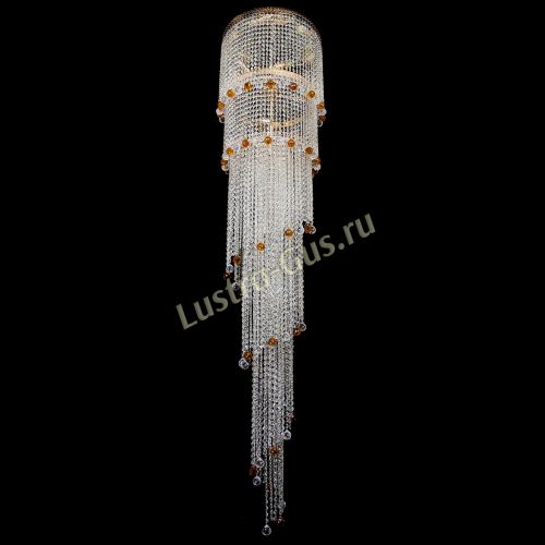 Люстра Милан каскад шар чайный в Самаре Гусь Хрустальный
