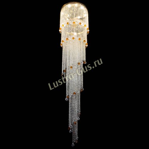 Люстра Милан каскад шар чайный в Самаре Гусь Хрустальный