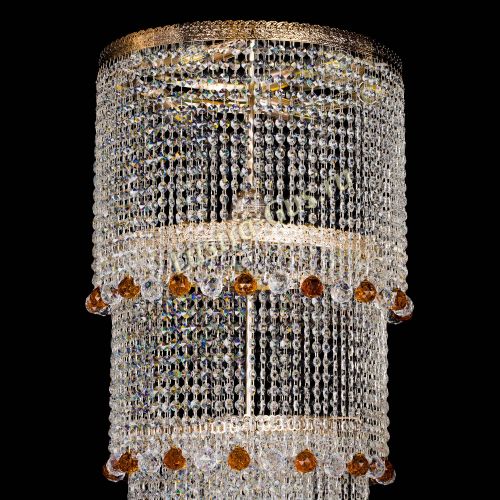 Люстра Милан каскад шар чайный в Самаре Гусь Хрустальный