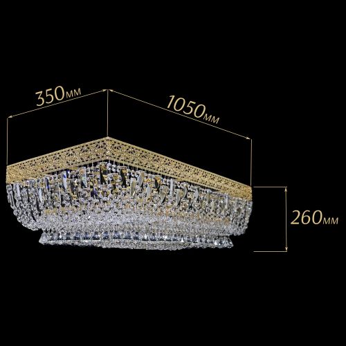 Люстра Прямоугольник Италия №8 в Самаре Гусь Хрустальный