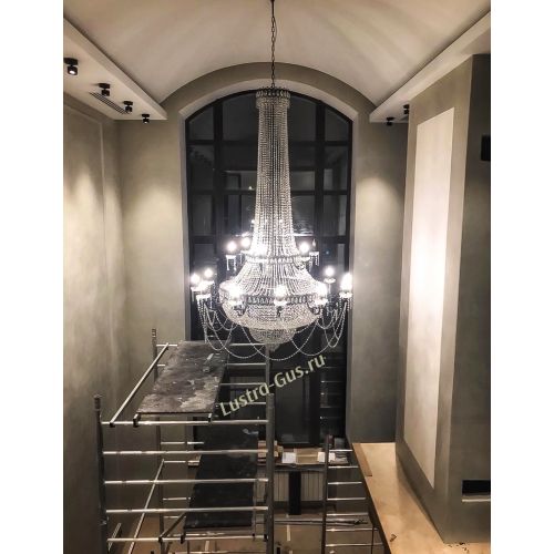 Люстра Свеча 2-х ярусная в Самаре Гусь Хрустальный