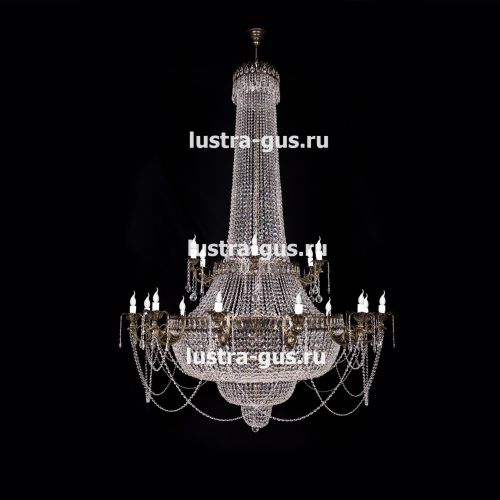 Люстра Свеча 2-х ярусная в Самаре Гусь Хрустальный