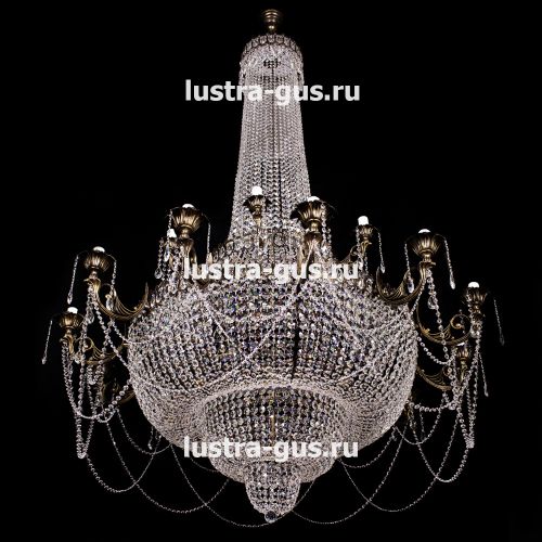 Люстра Свеча 2-х ярусная в Самаре Гусь Хрустальный