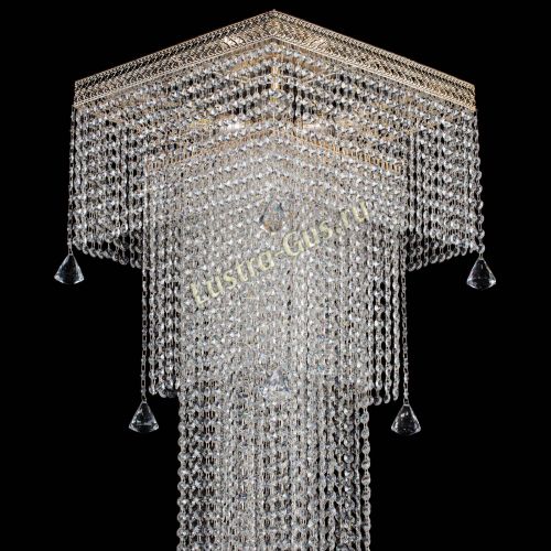 Люстра Венеция Квадрат пирамида с конусами в Самаре Гусь Хрустальный