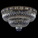 Люстра Водопад Обтикон №15 под бронзу синяя в Самаре