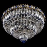 Люстра Водопад Обтикон №15 под бронзу синяя в Самаре