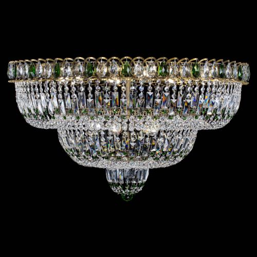 Люстра Водопад Обтикон №15 под бронзу зеленая в Самаре Гусь Хрустальный