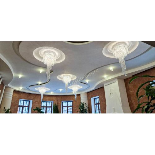 Люстра Водопад Винтаж в Самаре Гусь Хрустальный