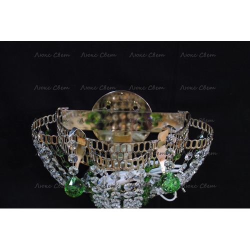 Бра Ромашка Тюльпан зеленая № 2 в Самаре Гусь Хрустальный