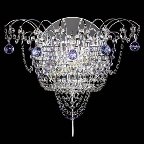 Бра Агата №3 фиолетовая в Самаре Гусь Хрустальный