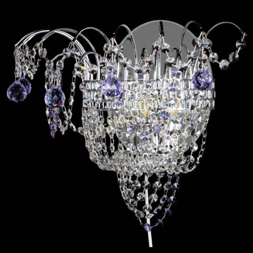 Бра Агата №3 фиолетовая в Самаре Гусь Хрустальный