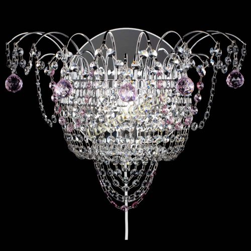 Бра Агата №3 розовая в Самаре Гусь Хрустальный