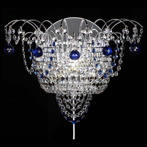 Бра Агата №3 синяя в Самаре Гусь Хрустальный