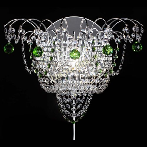 Бра Агата №3 зеленая в Самаре Гусь Хрустальный