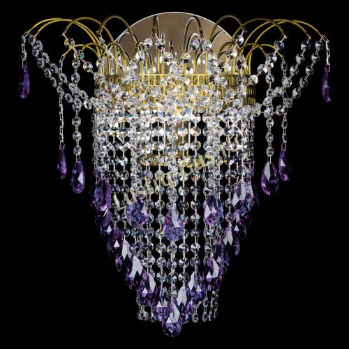 Бра Агата №4 под бронзу Фиолетовая в Самаре Гусь Хрустальный