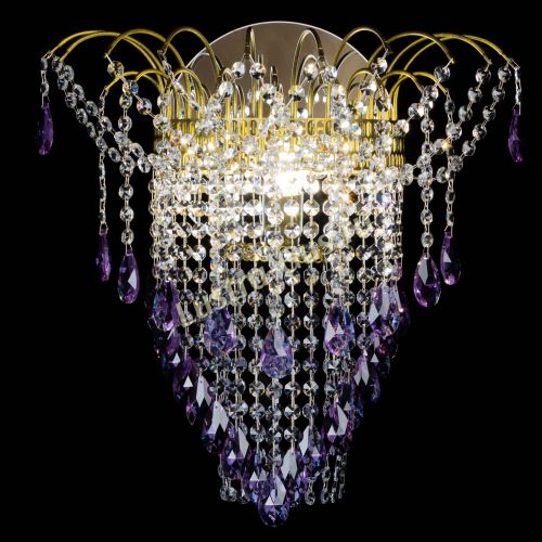 Бра Агата №4 под бронзу Фиолетовая в Самаре Гусь Хрустальный