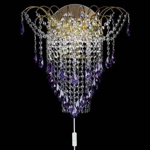 Бра Агата №4 под бронзу Фиолетовая в Самаре Гусь Хрустальный