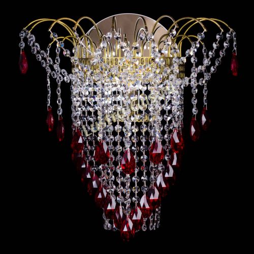 Бра Агата №4 под бронзу Красная в Самаре Гусь Хрустальный