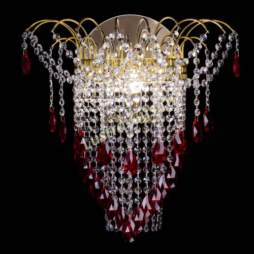 Бра Агата №4 под бронзу Красная в Самаре Гусь Хрустальный