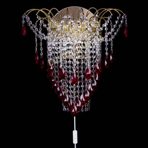 Бра Агата №4 под бронзу Красная в Самаре Гусь Хрустальный